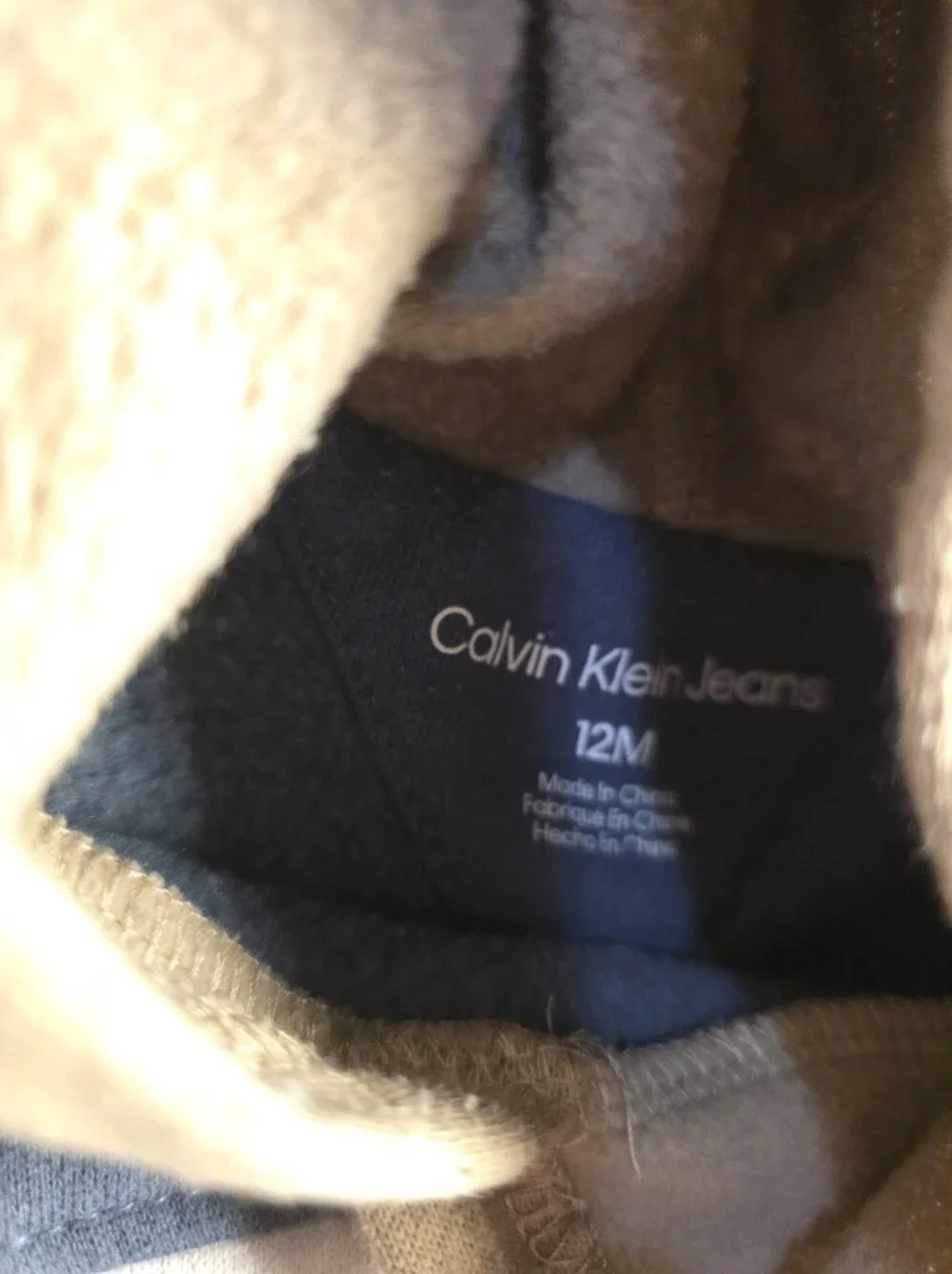 Calvin Klein Jeans Boys' Blue & Tan Colorblock Hoodie Set